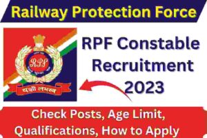 Railway RPF Constable SI Vacancy