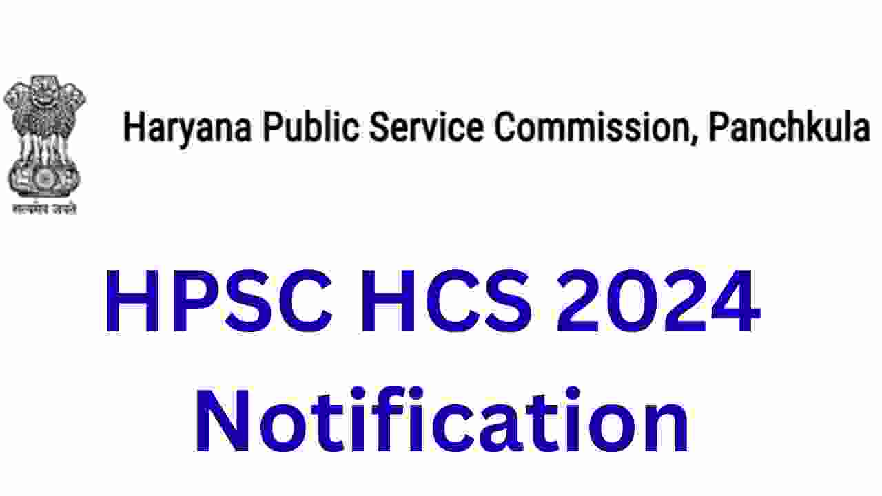 HPSC HCS 2024 Notification 121 Posts-Mains Result PDF (Category Wise ...