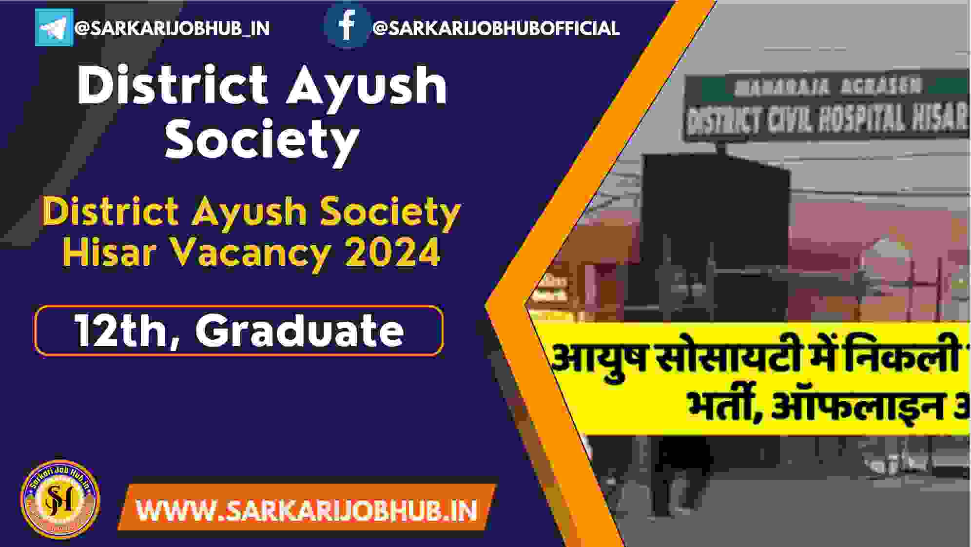 District Ayush Society Hisar Recruitment